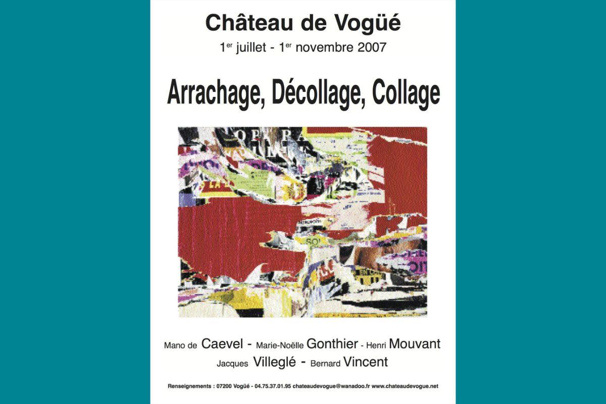 Affiche arrachage, collage